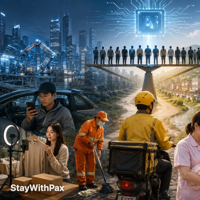 China's Flexible Workforce Shows Where Part of the AI Dividend May Go